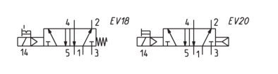 CAMOZZI 952-000-P15 ELEKTROZAWÓR 5/2