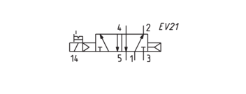 CAMOZZI EN551-16-PN3 ELEKTROZAWÓR 5/2