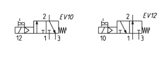 CAMOZZI 348L-015-02 ELEKTROZAWÓR 3/2 NC G 1/8