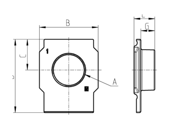 CAMOZZI MX3-3/4-FL ŁĄCZNIK OSIOWY SERIA MX