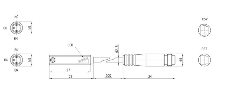 CAMOZZI CST-362 CZUJNIK MAGNETYCZNY