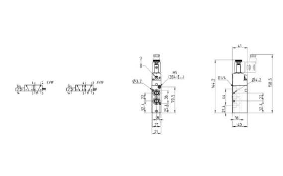 CAMOZZI 354-E15-02 ELEKTROZAWÓR 5/2 1/4''