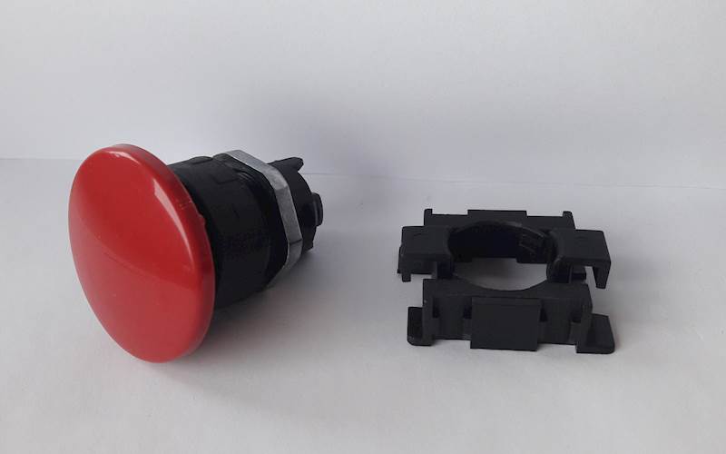 WAIRCOM MCS-FMR MUSHROOM MONOSTABLE RED 