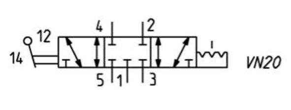 CAMOZZI 368-900 ZAWÓR RĘCZNY 5/3 CC G 1/8