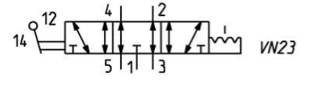 CAMOZZI 474-900 ZAWÓR RECZNY 5/3 CO G 1/4