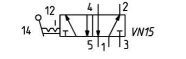 CAMOZZI 154-900 ZAWÓR RECZNY 5/2 G 1/4''