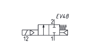 CAMOZZI CFB-A24N-R1 ELEKTROZAWÓR 2/2 NC G1/2