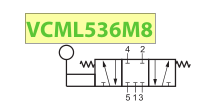 VESTA VCML536M8 ZAWÓR 5/3 G 1/8''