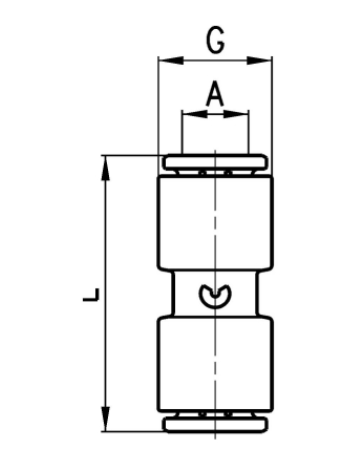 CAMOZZI 7580 8 ZŁĄCZKA WTYKOWA PROSTA COMPACT FI 8