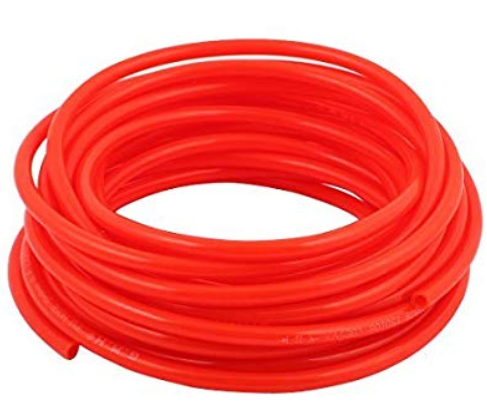 PRZEWÓD PU98 8X10 CZERWONY ROLKA 50m