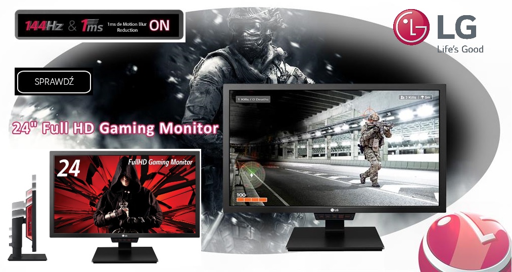 LG 24GM79G 144Hz - idealne dla gracza.